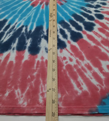 New Tie Dye Men’s T-Shirt Red Blue Adult XL Multicolor Summer Spiral