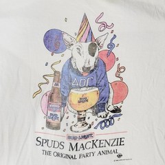 Vintage Bud Light Spuds MacKenzie Tshirt Mens XL Single Stitch 1985 Party Animal