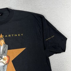 Vintage Paul McCartney US Tour T Shirt 2X Concert Jet Black Cotton 2005 Y2K