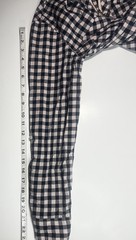 TOMMY HILFIGER Women XS Black and White Flannel Gold Zip-Up