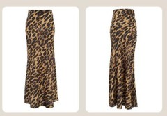 Leopard Print Maxi Skirt Floor Length Skirt Cute Satin Y2k Maxi Summer Skirts…