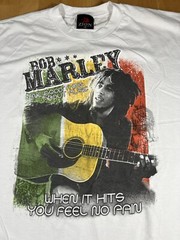 Zion Rootswear Bob Marley When It Hits You Feel No Pain Adult T-Shirt Size 1XL