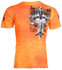 ARCHAIC AFFLICTION Men’s T-Shirt LUSTROUS Wings Skull Biker S-5XL $40