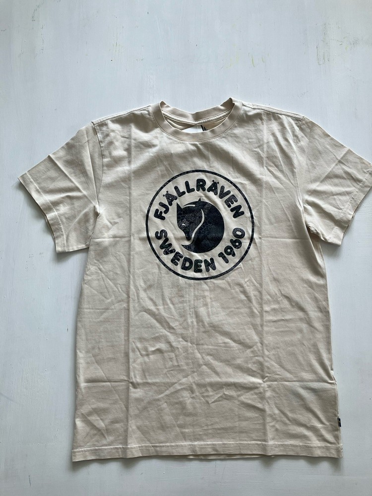 Fjallraven T Shirt Mens Small Fox Logo Cotton Outdoors Hiking