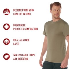 Coyote Brown AR 670-1 Regulation T-Shirt – Cotton US Army Compliant Tee Shirt