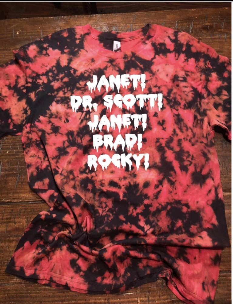 Rocky Horror Picture Show Tiedyed Tshirt ~ Made To Order One Of A Kknd