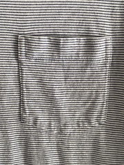 Round Tree Yorke Top SS Blue White Striped Crew Round Collar Tee T Shirt 22 in m