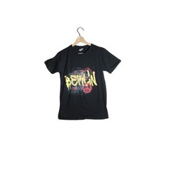 B&C Collection Berlin Graffiti Graphic T-Shirt Black Peace Sign XS E150