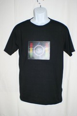 BASS Men’s Black SS Shirt Size M *SOUND ACTIVATED LIGHTS*