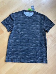 INC Men’s Space Dyed Crewneck Tee Size: Med, Lg Color: Deep Black