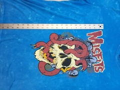 Misfits Official Squirm Mineral Wash Graphic T-Shirt Blue Men’s Size Xl