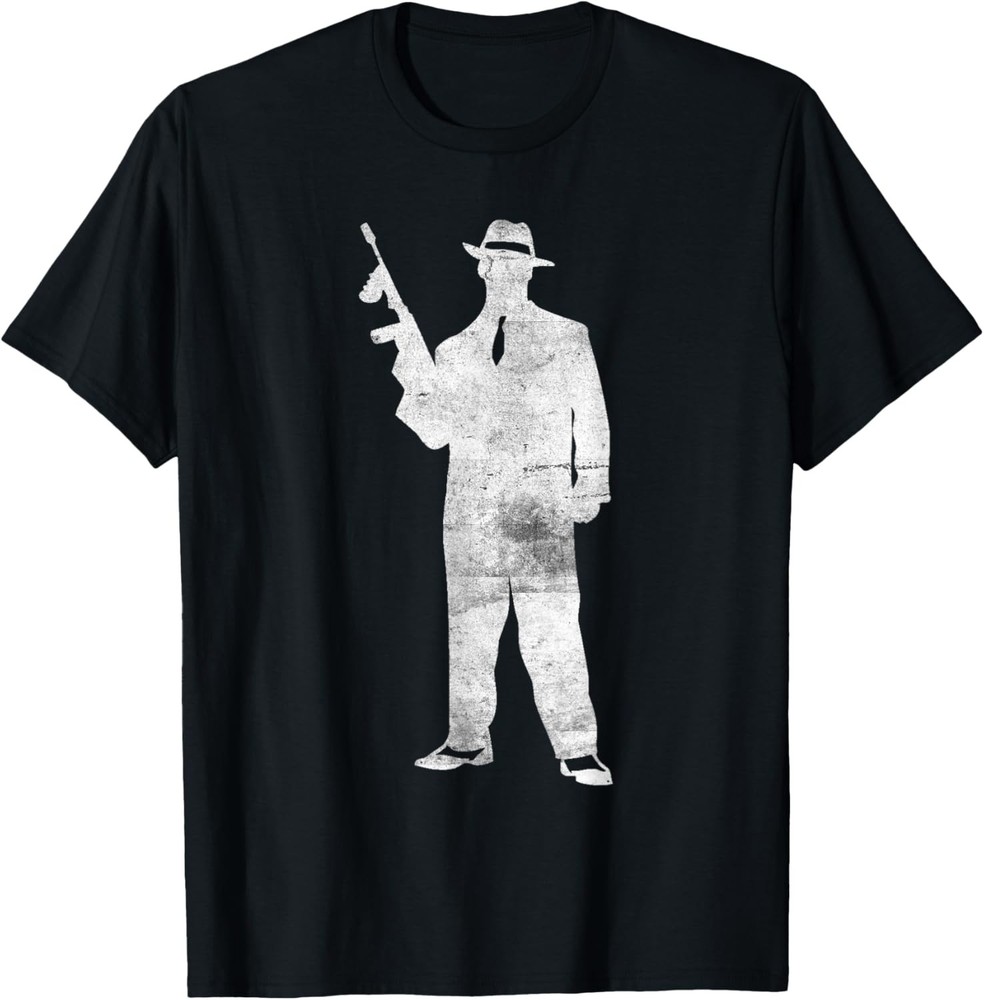 Mens Vintage 1920’s Great Gatsby 20’s Gangster T-Shirt