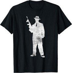 Mens Vintage 1920’s Great Gatsby 20’s Gangster T-Shirt