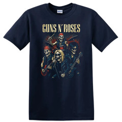 Skull Rock Band T Shirt Retro Heavy Metal Legends Tee Vintage Music Art