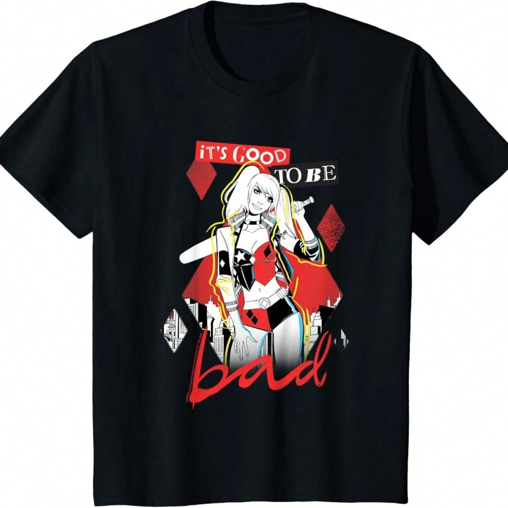 DC Cute Harley Quinn Inmate T-Shirt Unisex#14