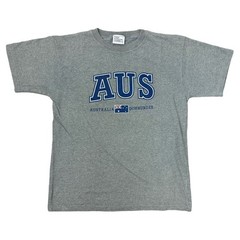 Vintage T-Shirt Australia Flag Graphic Print 90s Grey Mens Large