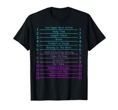 Track Your Long Natural Hair Length Check Hair Growth Chart T-Shirt