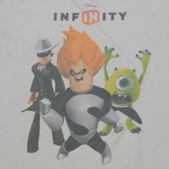 Rare Vintage Disney Infinity 1.0 Syndrome Mike The Lone Ranger T Shirt 2010s L