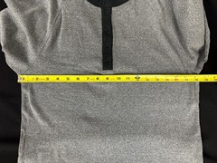 Levi’s Mens Long Sleeve Thermal Henley Shirt Grey/Black Choose Your Size. NWB