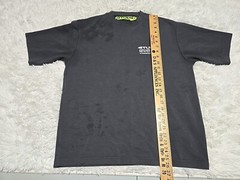 Studio Supervsn M T-Shirt Gray Short Sleeve Distressed* Powered Educate Design