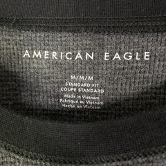 American Eagle Thermal Shirt Long Sleeve Mens Medium M Y2K 21×27