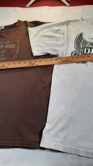 *Holes* 2 Genuine Dickies T-Shirts Mens L 42 44 Round Neck Graphic Tees