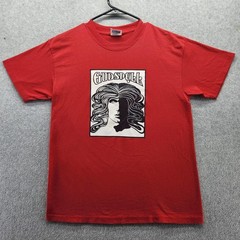 Vintage Hanes Shirt Mens Medium Red Godspell Graphic Tee 2002 Lutheran Players