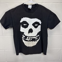 Vintage The Misfits 2001 Skull Horror Punk Rock Band Black M Graphic T-Shirt Tee