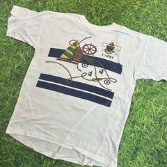 Isle of Capri Destination Tee Shirt Nautical Sailboats 100% Cotton Adult XL