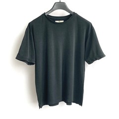 Tommy Bahama Silk Cotton Pique T-Shirt Mens sz L Black Short Slvs Crewneck