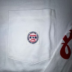 Round Two Long Sleeve Pocket T-Shirt White Mens Small NWT Streetwear Hype