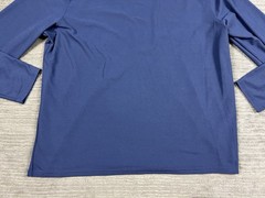Wrangler Shirt Mens Medium Blue Workwesr Longsleeve Cotton Blend Pockets Stretch