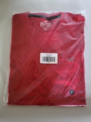 Hollister Men’s Logo Icon Crewneck T-Shirt Short Sleeve Red Size Medium