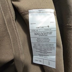 CARHARTT FAST DRY Shirt Mens XL Brown FORCE WORK Stretch Relaxed Fit Sun NWT