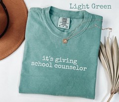 Comfort Colors School Counselor T-Shirt: Funny Mental Health Educator Gift