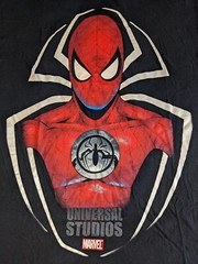 Universal Studios Spiderman Graphic L Shirt Marvel Ride 2009 Theme Park