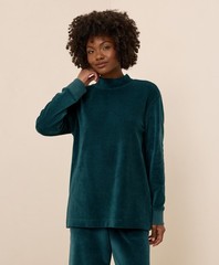Pact Women’s Pure Velour Mock Tunic Extra Small Celestial Long Sleeve Top