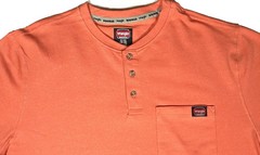 Wrangler Workwear Mens Orange 3 Button Pocket Work Shirt Size XL 46-48 NWT