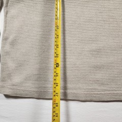 Faded Glory Henley Shirt Mens Large Waffle Knit Long Sleeve Outdoors Casual 90s