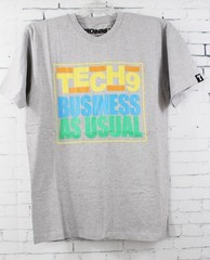 Technine Business Short Sleeve T-Shirt Mens XXL Athletic Gray New