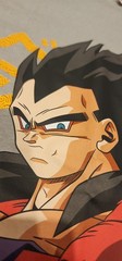 Dragon Ball Z Super Saiyan 4 SS4 Goku Vegeta Black Cotton T-Shirt