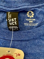 Custom Ink Perfect District T-shirt Size L Color Blue