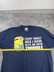 Official Despicable Me Movie Minion Shirt Cartoon Men 2XLT Cotton Licensed T NEW