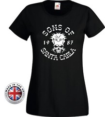LOST BOYS tshirt Sons Of Santa Carla Anarchy black T Shirt. Unisex,ladies fitted