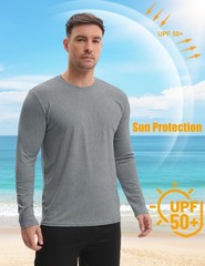 Quick Dry Shirts 7 Pack Men’s Long Sleeve UPF 50+ Sun Protect