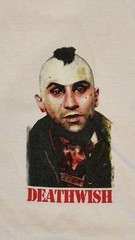 Deathwish Skateboards Taxi Driver Graphic T-Shirt White Size Medium