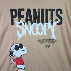 Peanuts® Snoopy Shirt Mens 2XL Brown Distressed Charlie Brown Baggy Street NWT
