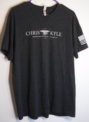 Chris Kyle Navy Seal Memorial Benefit Auction I Love Texas Black T Shirt Mens XL