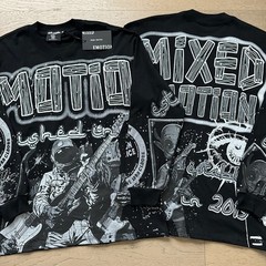 MIXED EMOTION Printed Direct-Print Long-Sleeved T-Shirt