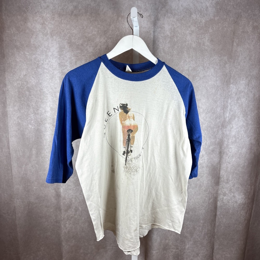 GRAIL Vintage 1978 Queen US Tour Raglan Tee Freddie Mercury Concert Shirt XL